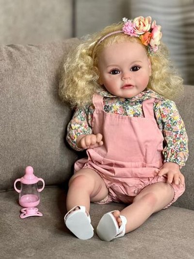 Кукла Реборн мягконабивная 60см в пакете (FA-026)