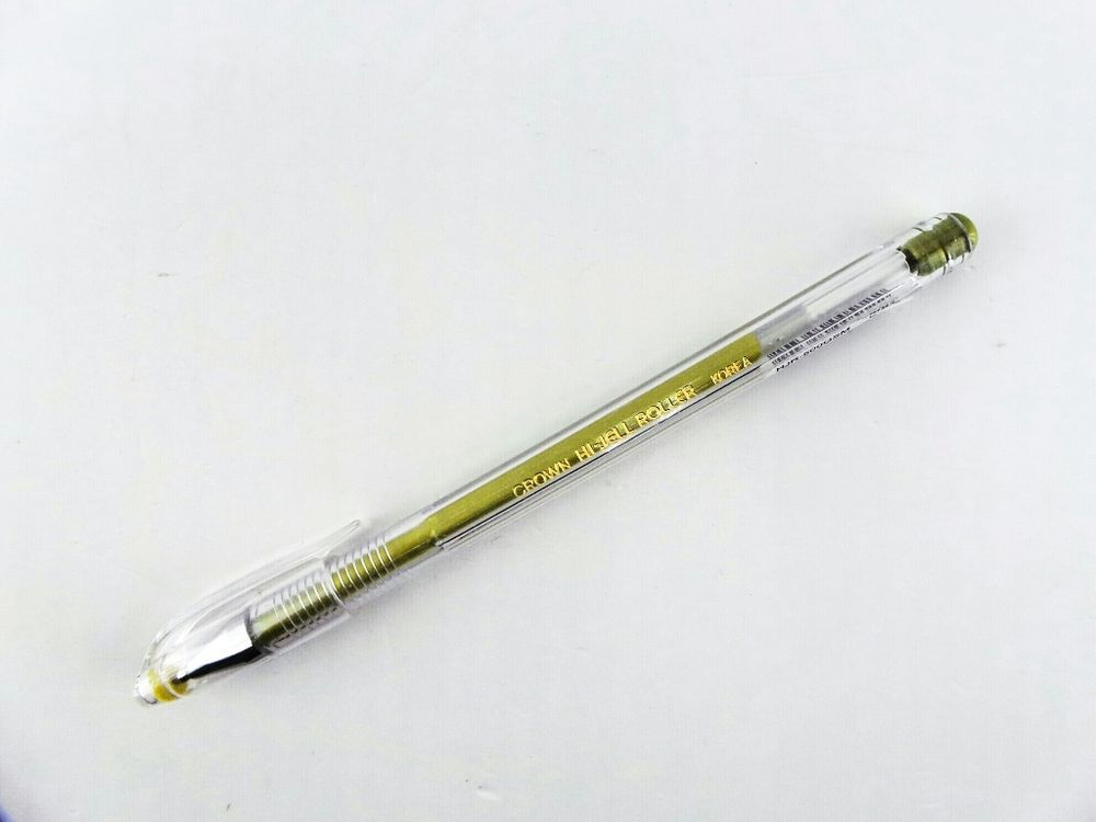Ручка гелевая КРОУН 0,7 мм золото (HJR-500GSM)
