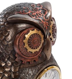 Veronese WS-186 Статуэтка-часы в стиле Стимпанк «Сова»