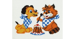 "День рождения"-0944 канва с рисунком