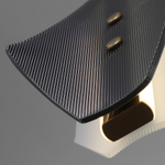 Подвесной светодиодный светильник со стеклянным плафоном 304054 LED латунь