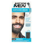 Just for Men, усы и борода, легко наносимый цвет, M-55 черный, 1 набор для многоразового нанесения