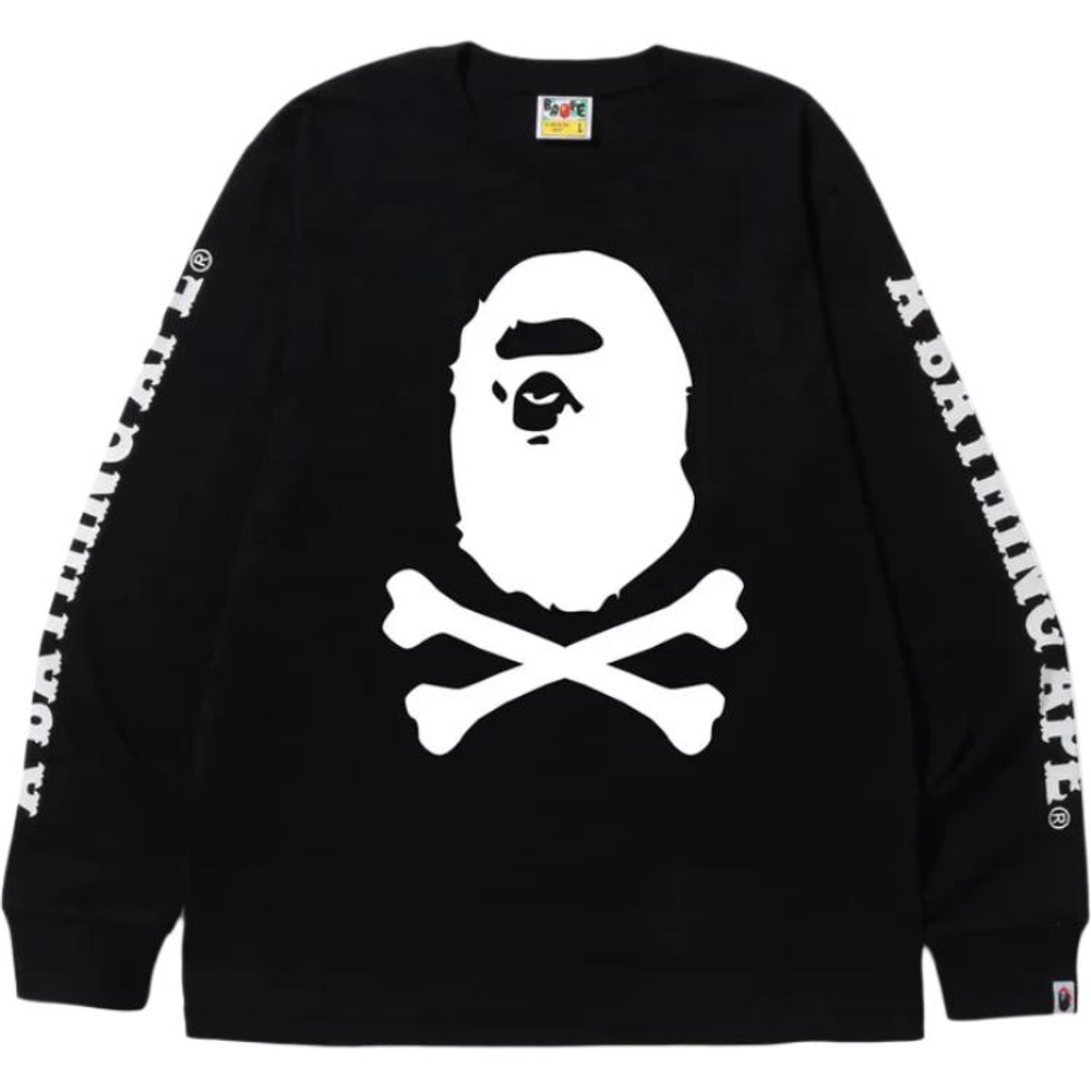 A Bathing Ape A Bathing Ape Bathing Ape Crossbone L S Tee