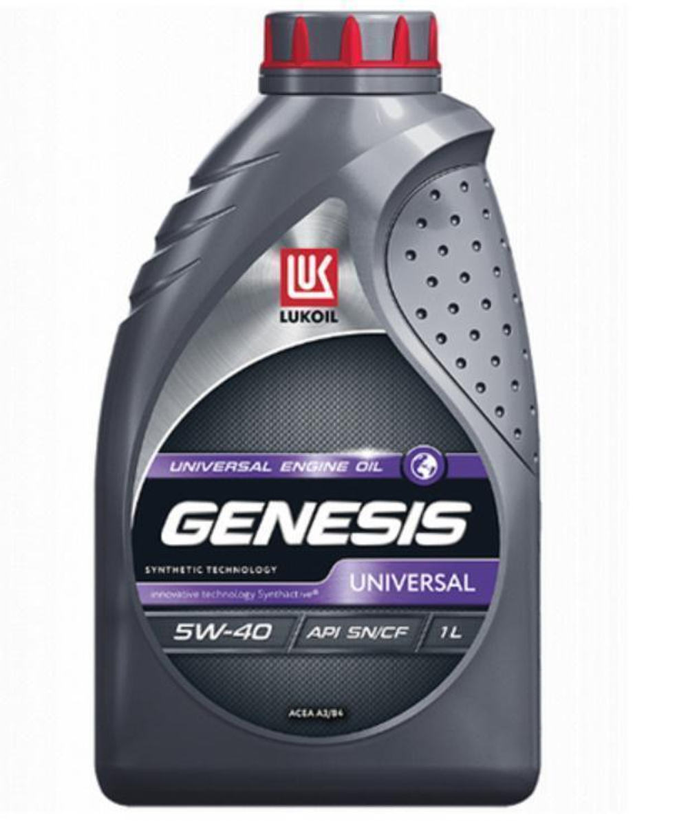 Масло моторное Лукойл Genesis UNIVERSAL 5W-40 SN/CF A3/B3, A3/B4 синтетическое 1л / 5W40