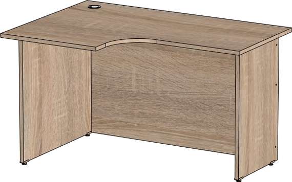 Стол эргономичный Стандарт Про дуб сонома