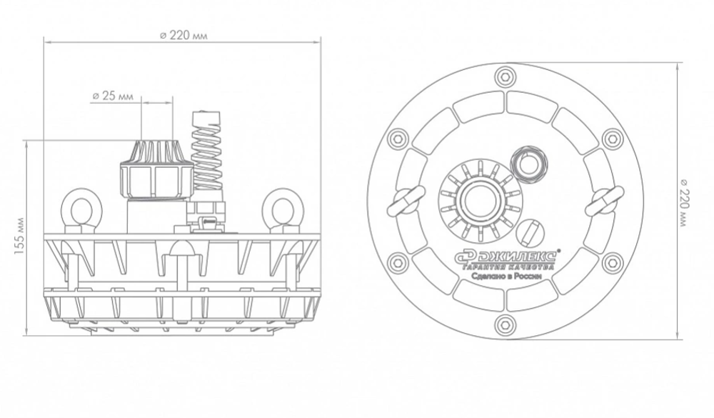 Оголовок скважинный Джилекс ОСП 110-133/25