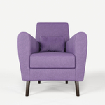 Кресло мягкое Грэйс D-9 (Фиолетовый) на высоких ножках с подлокотниками в гостиную, офис, зону ожидания, салон красоты.