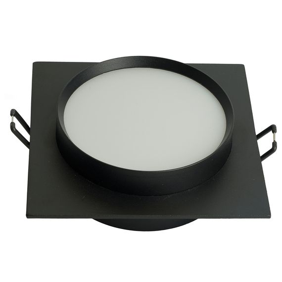 Светильник встраиваемый Feron DL506 потолочный GX53 черный круг 51357