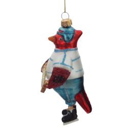 GAEM Украшение новогоднее "Птица-хоккеист", L10,5 W7 H14,5 см