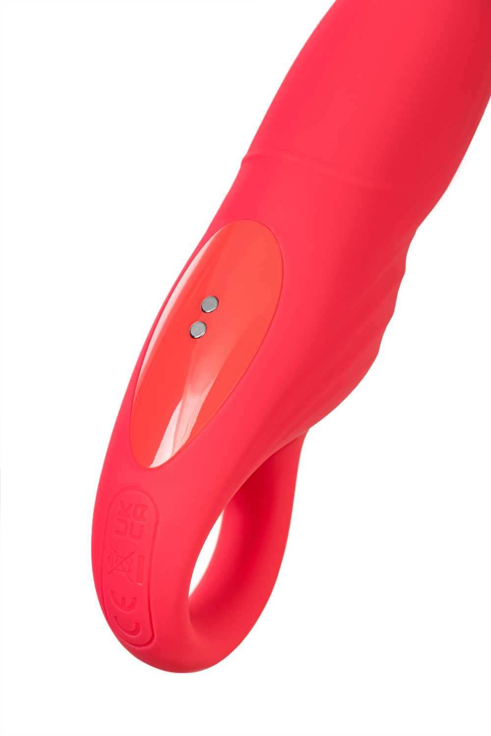 Вибратор с двигающейся головкой Flovetta Carnation розовый 19 см