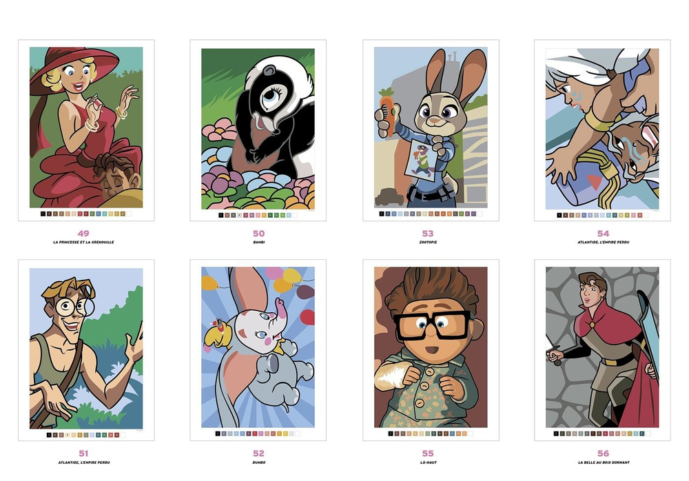 Раскраска по номерам Coloriages mysteres Disney Trompe l'oeil Babies - Дисней Тромп-л'ойль для малышей / 9782017260028