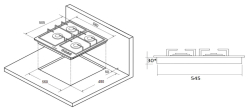 Газовая панель Kuppersberg FV 6 TGRZ ANT Silver*