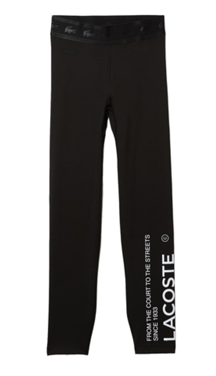 Леггинсы Lacoste SPORT Prints And Inscriptions - black/white