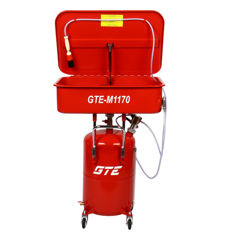 Установка для мойки деталей пневматическая ванна 50л,бак 65л GTE