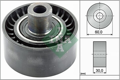 INA - 532053810-INA - Deflection/Guide Pulley, V-ribbed belt