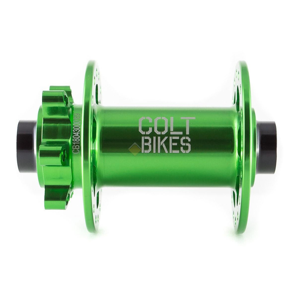 Втулка передняя Colt Bikes .30 15mm, 32h, Зелёный C-F30G15