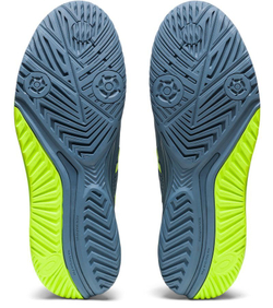 Мужские кроссовки теннисные Asics Gel-Resolution 9 - steel blue/hazard green