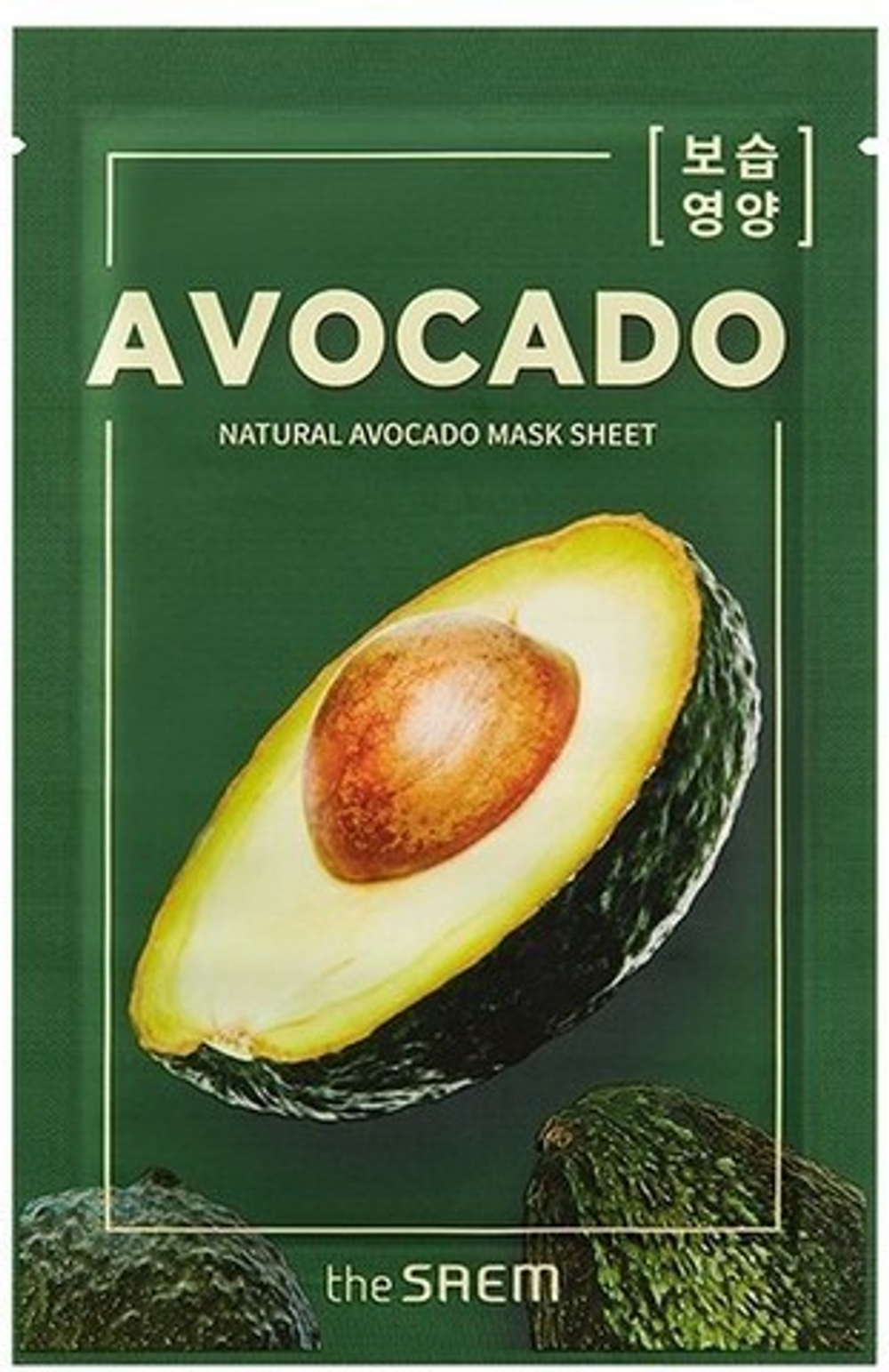 The Saem  Маска на тканевой основе для лица N с экстрактом авокадо Natural Avocado Mask Sheet 21мл