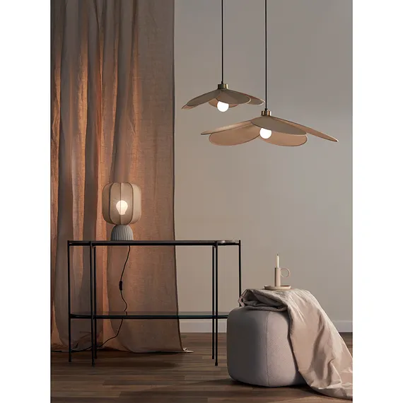 Светильник подвесной kamille, D46 см, бежевый