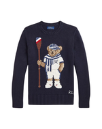 Хлопковый свитер с рисунком медвежонка Ralph Lauren
