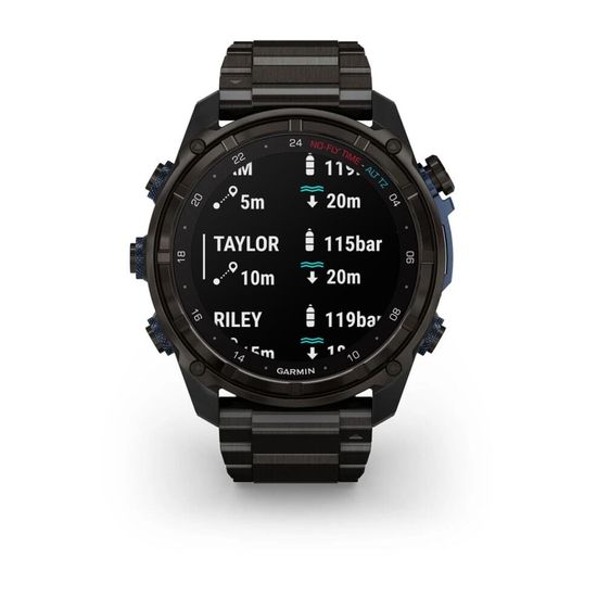 Умные часы Garmin picpic DESCENT MK3I – 51 мм, титановый угольно-серый, DLC, титановый браслет
