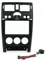 Магнитола для Lada Priora 2007-2013 (рамка черная) - Carmedia OL-9066-1 QLed+2K, Android 12, TS10, CarPlay, 4G SIM-слот