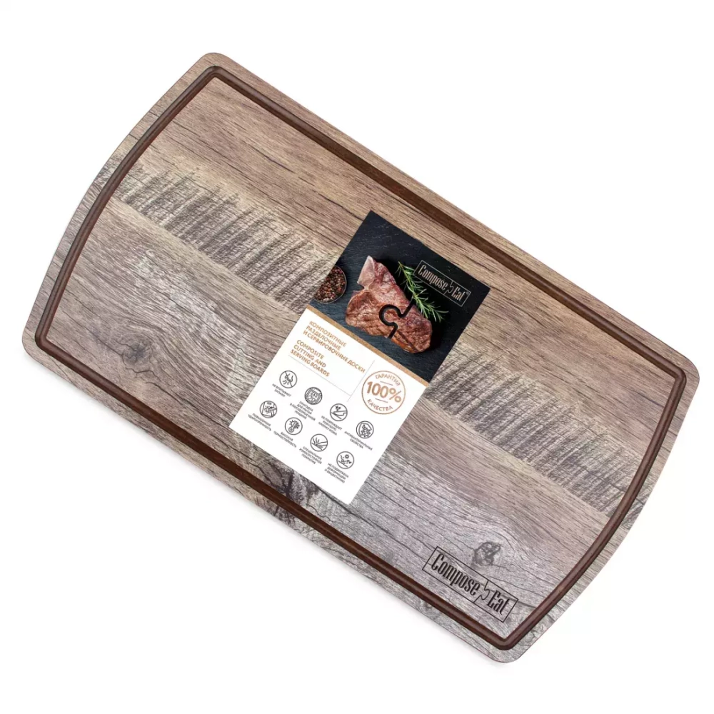 Доска для сервировки 21х37см ComposeEat Fashion дуб мореный