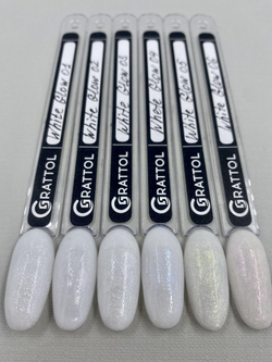 Grattol Camouflage Gel White Glow - Гель молочный с шиммером, 15 мл