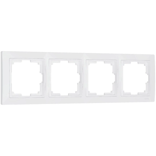 Рамка на 4 поста Snabb Basic (белый) W0042001