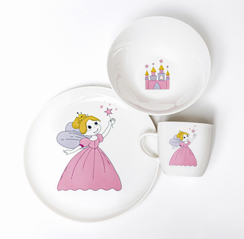 Набор детской фарфоровой посуды Princess
