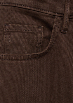 Джинсы с широкими штанинами и высокой посадкой