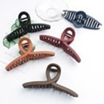 Заколка - краб для волос на блистере «VASTA», шесть цветов в ассортименте, 11см