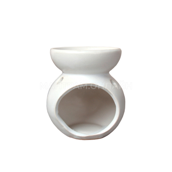 Аромалампа Вазочка узор круги цвет белый 7,5 x 6 x 7,5 см