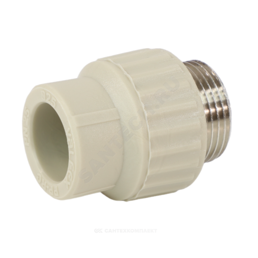 Муфта PP-R комбинированная серая Дн 40х1" НР VALFEX 10130040Г