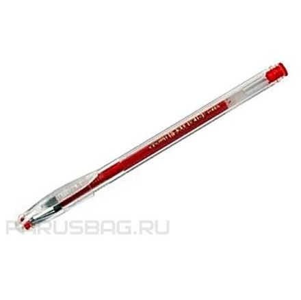Ручка гелевая Crown красная, 0.5мм