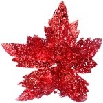 Украшение новогоднее «Пуансеттия - Царица ночи» 24 см, Красный