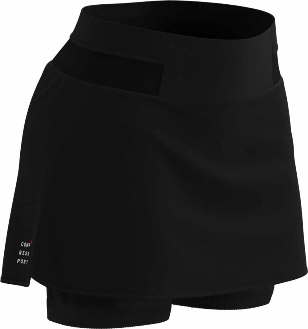 Теннисная юбка Compressport Performance Skirt - черный