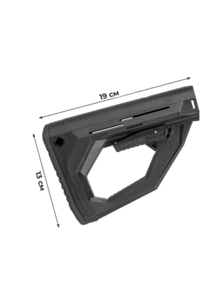 Приклад SIRIUS телескопический, под трубы Mill-spec и Com-spec, антилюфт, K.Arma