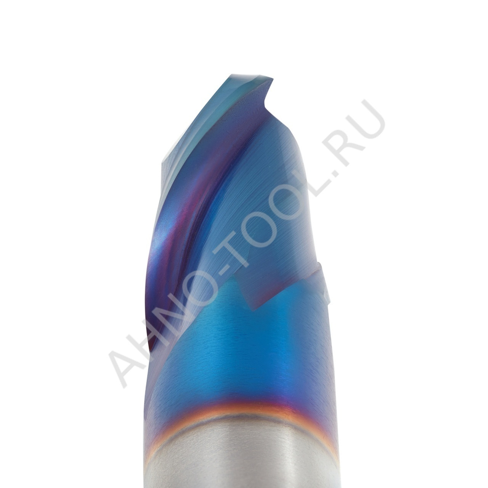 Фреза твердосплавная сферическая 10мм (L=75, l=20, хв=10) Z2 35° по закаленной стали BRHM-2B-R5.0 HR