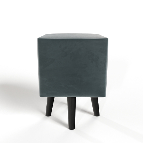 Пуф квадратный на высоких ножках Фантазёр Z-14 (Изумрудный) в офис, дом, салон красоты, прихожая, гостиная, на кухню, в кафе, в зону ожидания, в коридор, к туалетному столику. Банкетка, подставка.