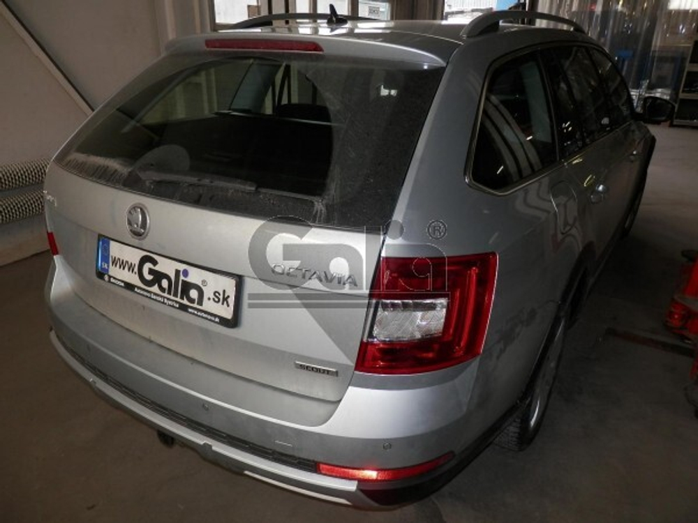 Фаркоп оцинкованный Galia S105C для Skoda Octavia седан/универсал 2013-(паспорт и сертификат в комплекте)(без электрики)