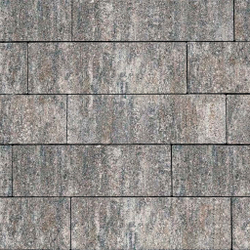 Тротуарная плитка ПРЯМОУГОЛЬНИК (ЛА-ЛИНИЯ) Б.6.П.8 600х200х80 мм Листопад Гранит Старый замок