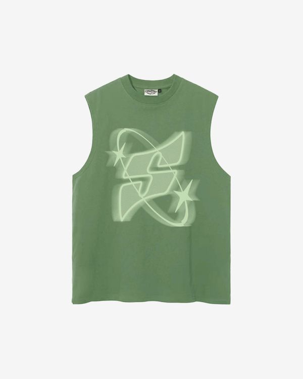 Безрукавка "S" зеленая - фото 1