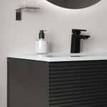 Тумба с умывальником IDDIS Bild, подвесная, 80 см, темно-серый, BIL80G0i95K