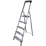 Стремянка 5 ступеней оцинкованная с органайзером