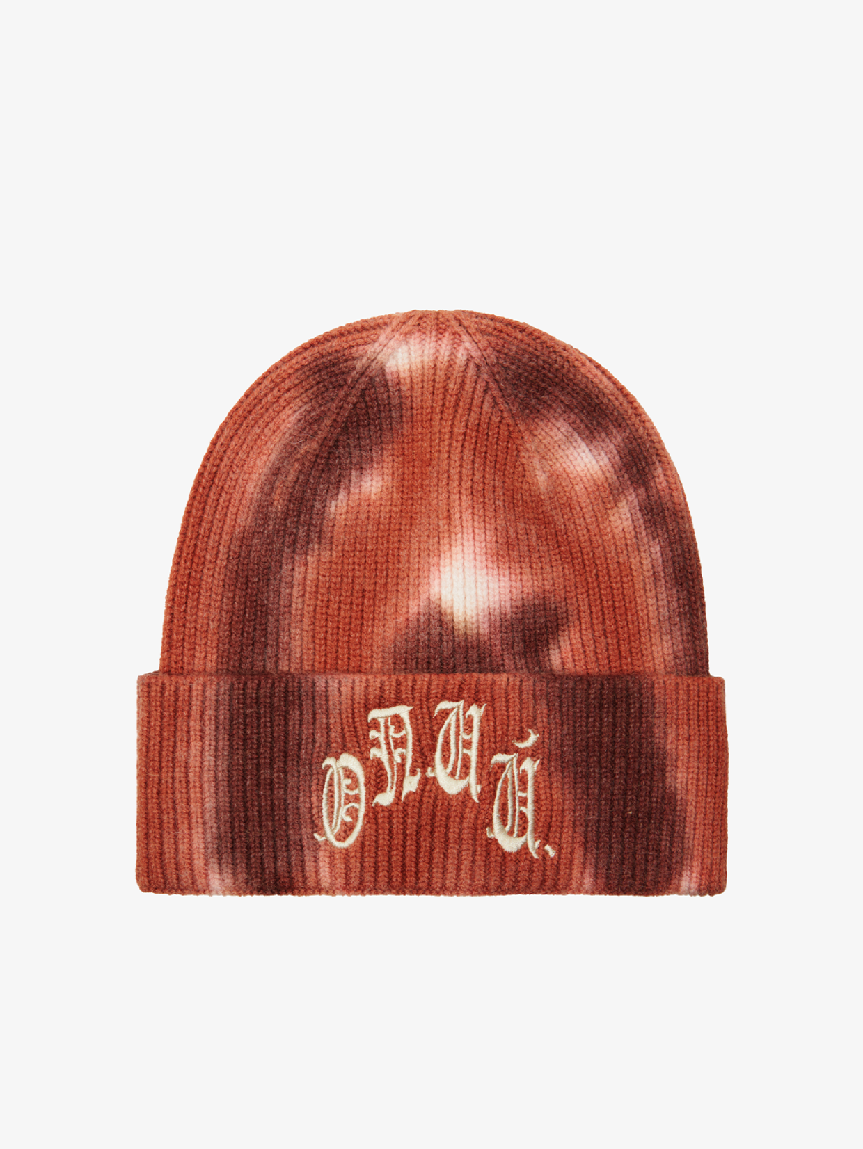 'SPAZ' COLA/RED/CREAM TIE-DYE BEANIE