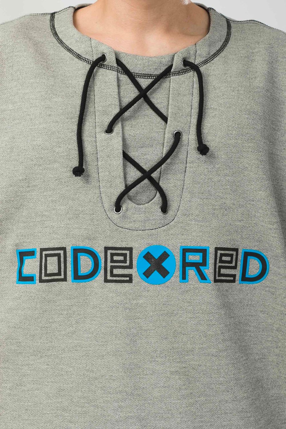 Футболка Codered Just Like in 96 Серый Меланж/Синий принт)