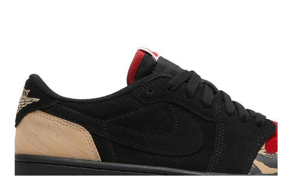 Кроссовки Solefly X Jordan Air Jordan 1 Retro Low Og Sp "Black And Sport Red"