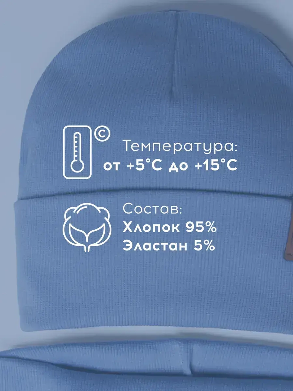 Шапка для мальчика осенняя со снудом