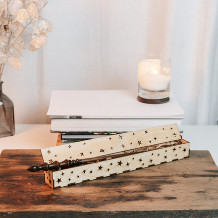 Деревянный  подарочный набор указка в футляре (коробе) 300 мм. PK19